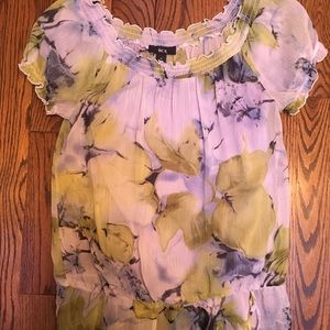 BCX Summer Blouse w attached Camisol. Size M